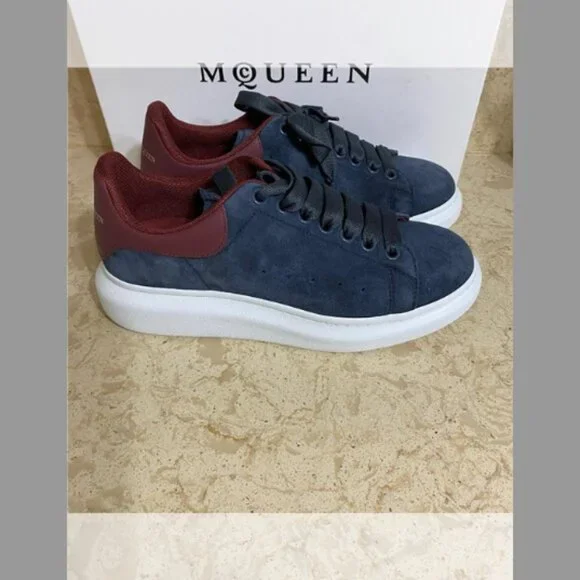 McQueen NIB Men's Suede Leather-Backstay Oversized Sneakers(ORIG.$650) (8) (41)